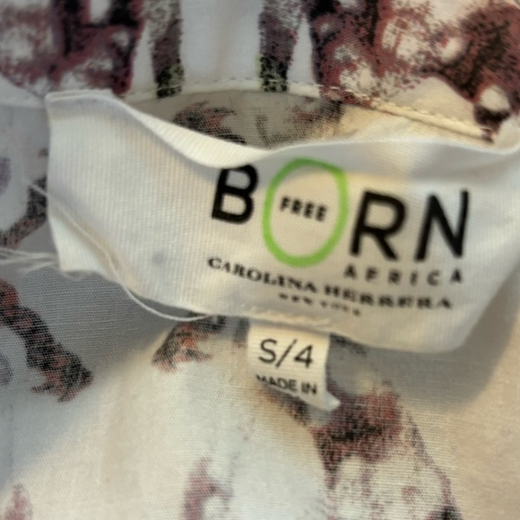 Carolina Herrera Born Free Limited Collection Printed Cotton Shirt Dress - Picture 6 of 12